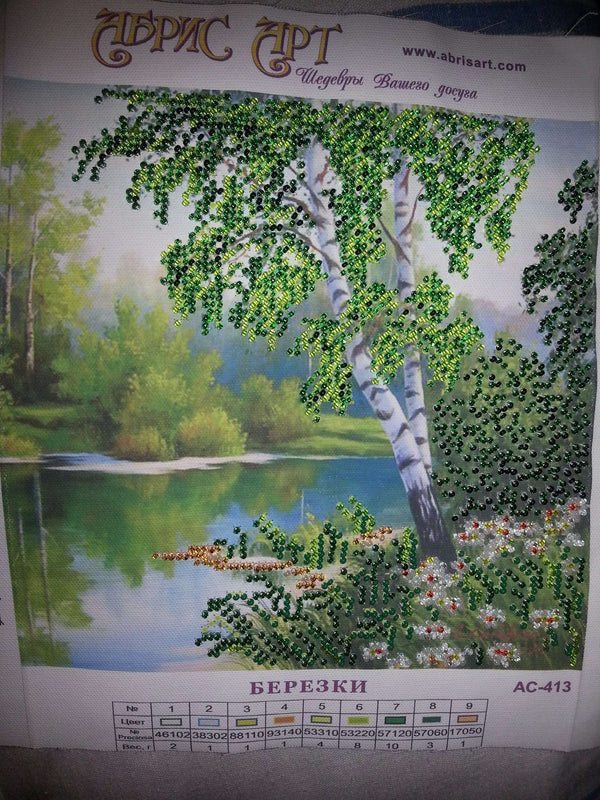 Canvas for bead embroidery