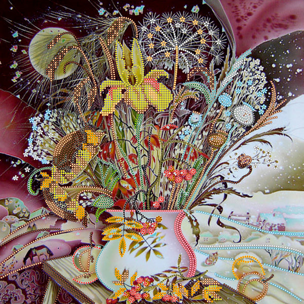 Canvas for bead embroidery