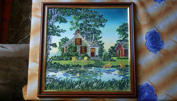 Canvas for bead embroidery