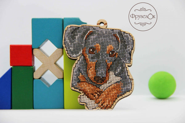 DIY Cross stitch kit on wood