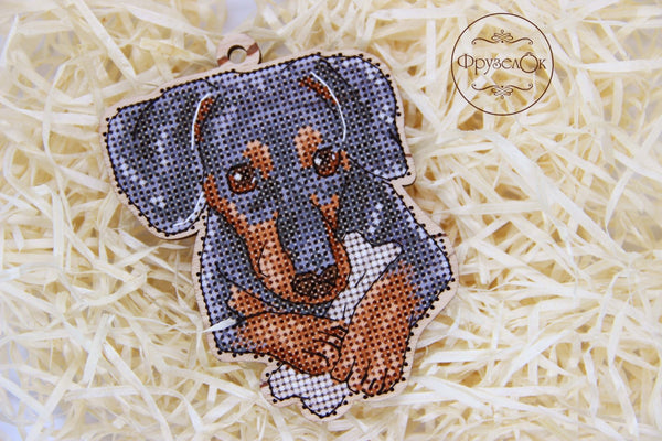 DIY Cross stitch kit on wood