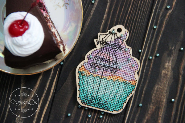 DIY Cross stitch kit on wood