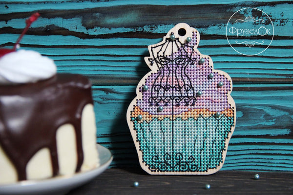 DIY Cross stitch kit on wood