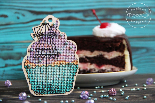 DIY Cross stitch kit on wood