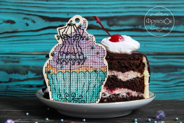 DIY Cross stitch kit on wood