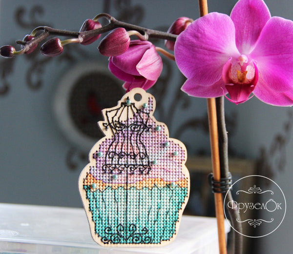 DIY Cross stitch kit on wood