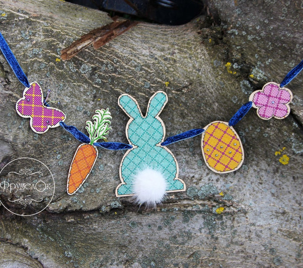 DIY Cross stitch kit on wood