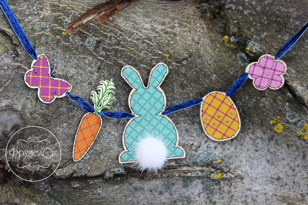 DIY Cross stitch kit on wood