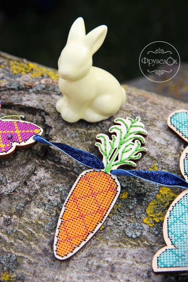 DIY Cross stitch kit on wood