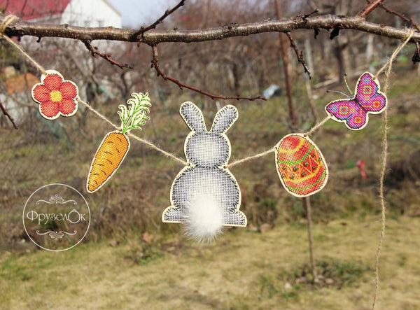 DIY Cross stitch kit on wood