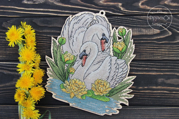 DIY Cross stitch kit on wood