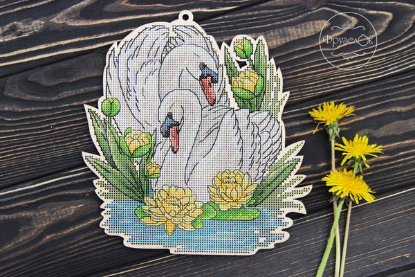 DIY Cross stitch kit on wood