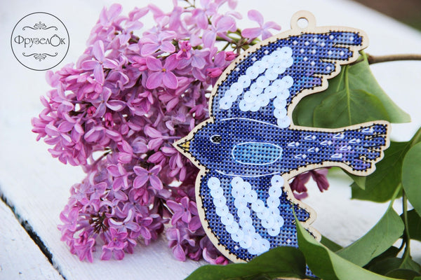 DIY Cross stitch kit on wood