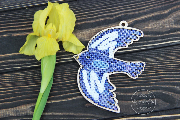 DIY Cross stitch kit on wood