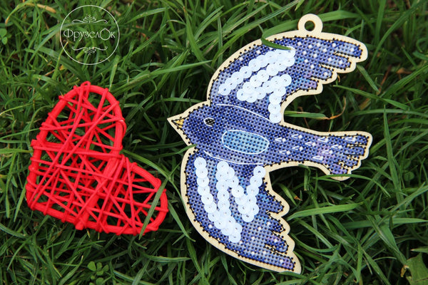 DIY Cross stitch kit on wood