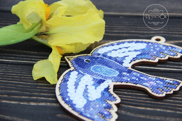 DIY Cross stitch kit on wood