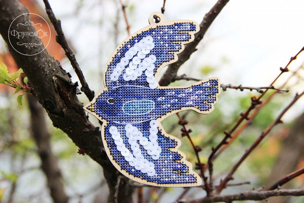 DIY Cross stitch kit on wood