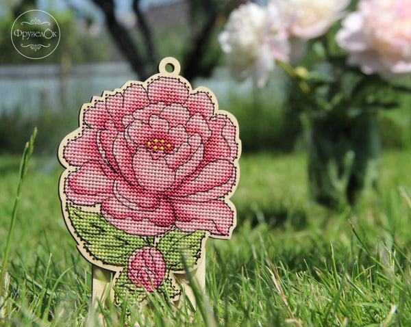 DIY Cross stitch kit on wood