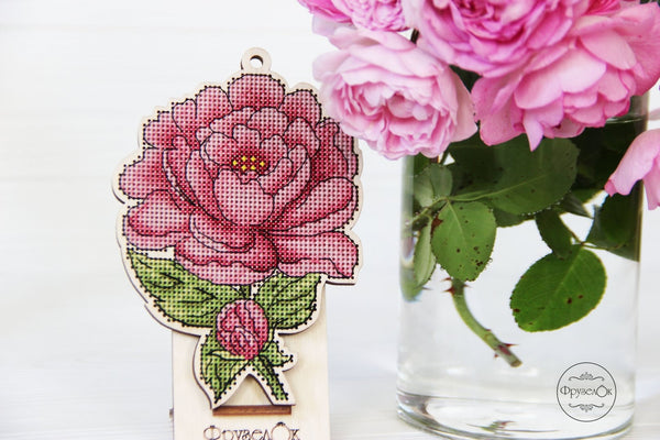 DIY Cross stitch kit on wood