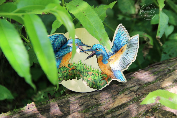 DIY Cross stitch kit on wood