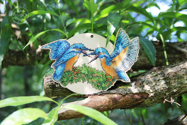 DIY Cross stitch kit on wood