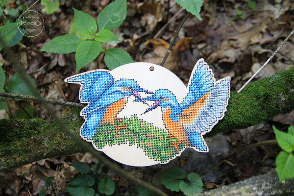 DIY Cross stitch kit on wood