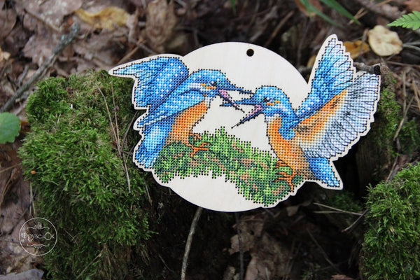 DIY Cross stitch kit on wood