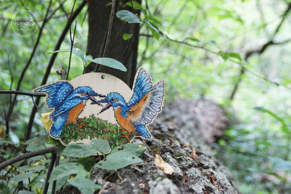 DIY Cross stitch kit on wood