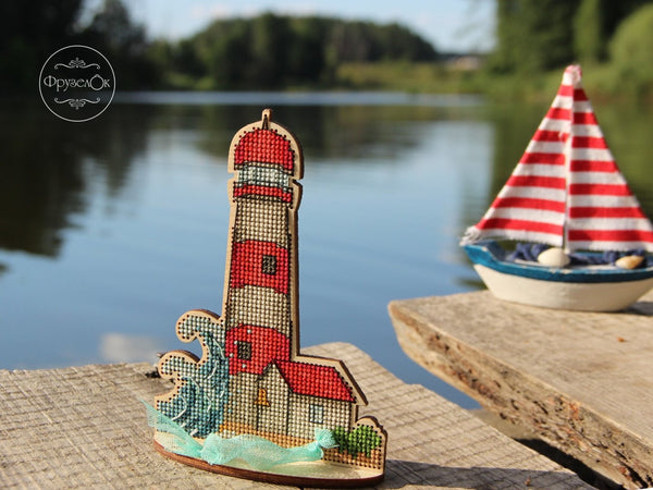 DIY Cross stitch kit on wood