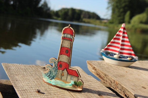 DIY Cross stitch kit on wood