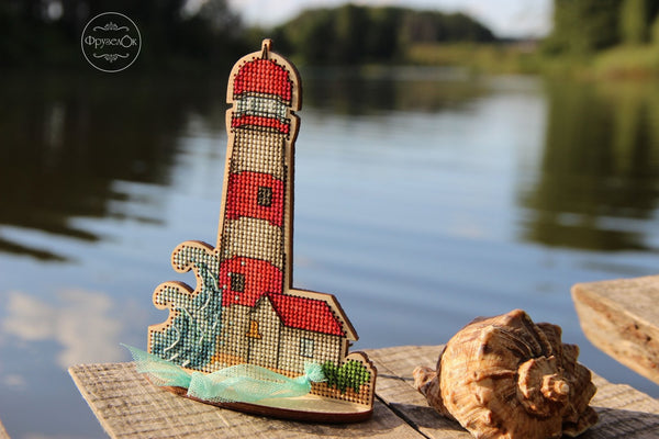 DIY Cross stitch kit on wood