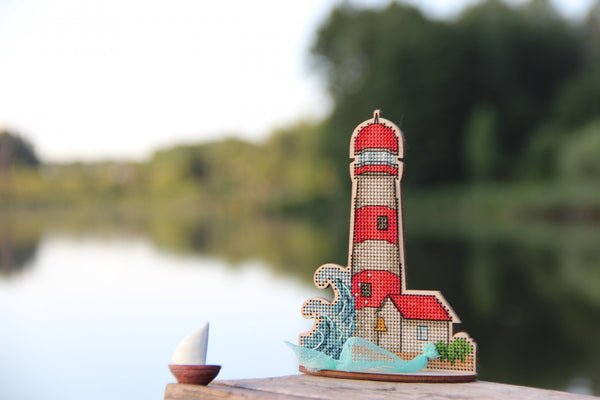 DIY Cross stitch kit on wood