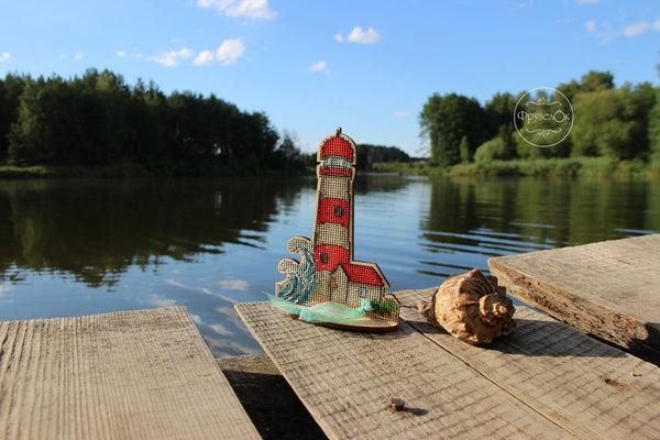 DIY Cross stitch kit on wood