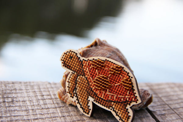 DIY Cross stitch kit on wood