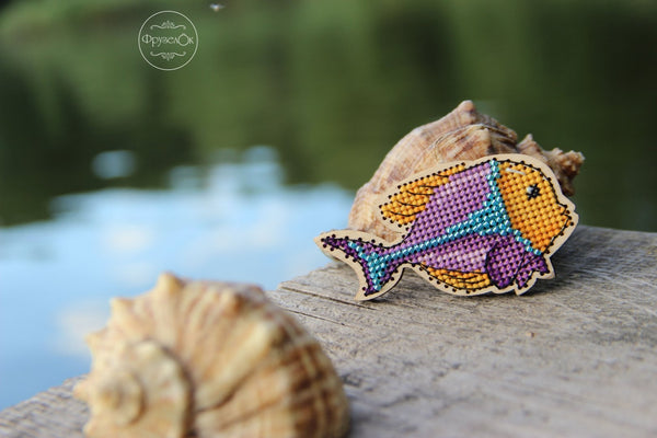 DIY Cross stitch kit on wood