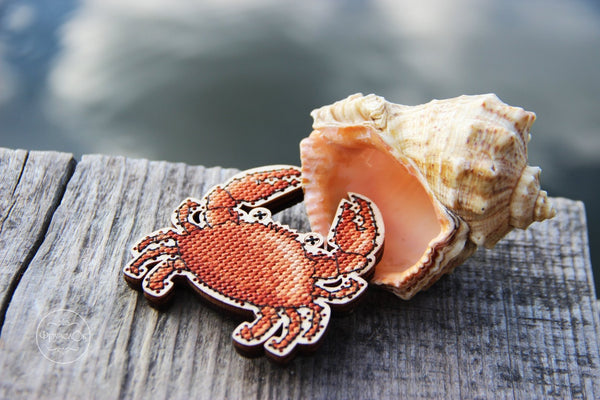 DIY Cross stitch kit on wood