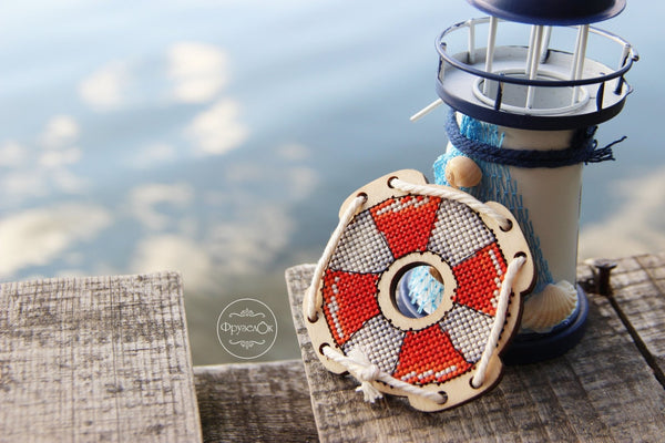 DIY Cross stitch kit on wood