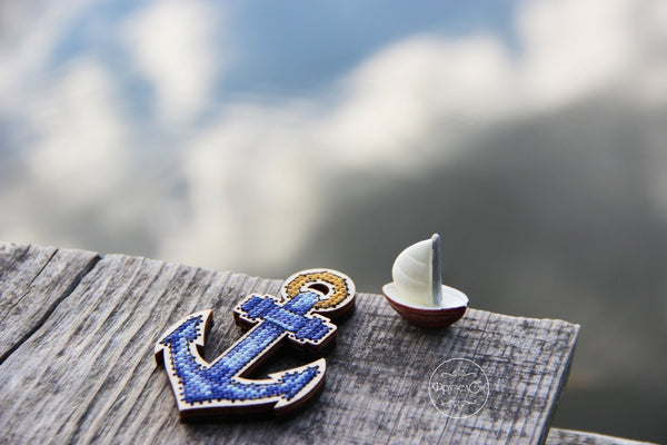 DIY Cross stitch kit on wood