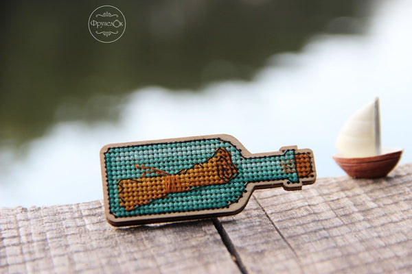 DIY Cross stitch kit on wood