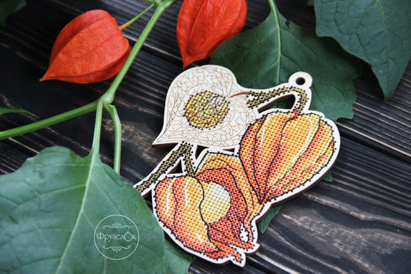 DIY Cross stitch kit on wood