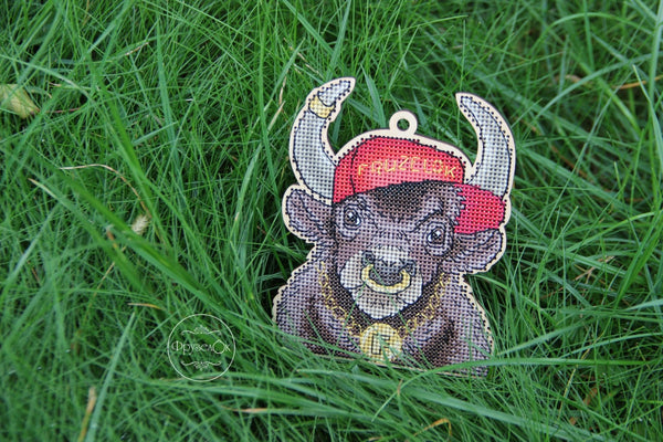 DIY Cross stitch kit on wood