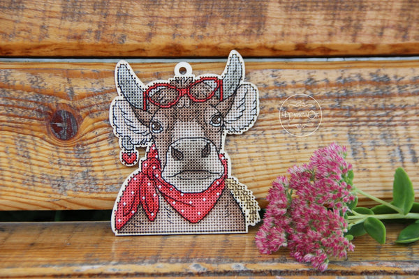 DIY Cross stitch kit on wood