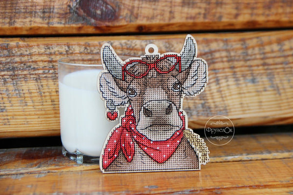 DIY Cross stitch kit on wood