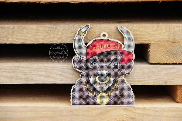 DIY Cross stitch kit on wood