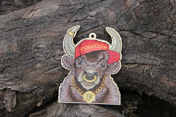 DIY Cross stitch kit on wood