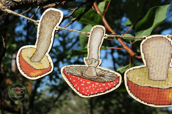 DIY Cross stitch kit on wood