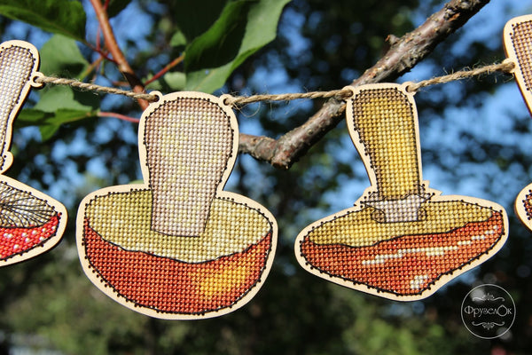 DIY Cross stitch kit on wood