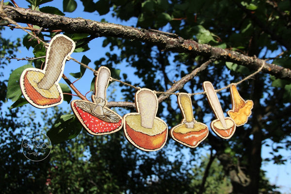 DIY Cross stitch kit on wood