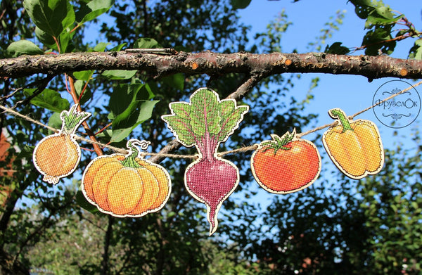 DIY Cross stitch kit on wood