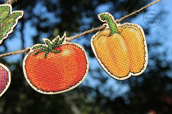 DIY Cross stitch kit on wood